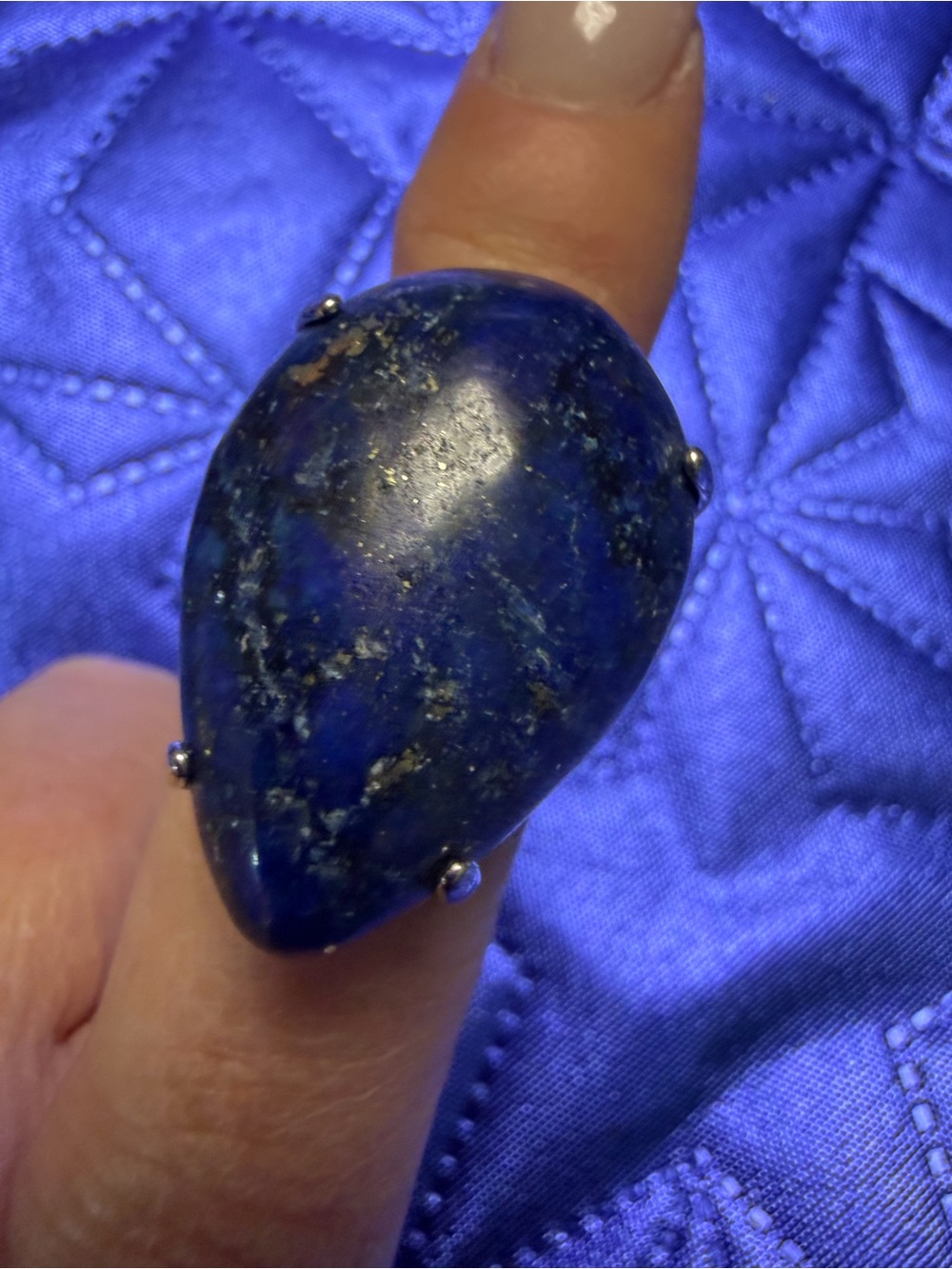 Park Lane Blue Stone Statement Ring Size 8 New